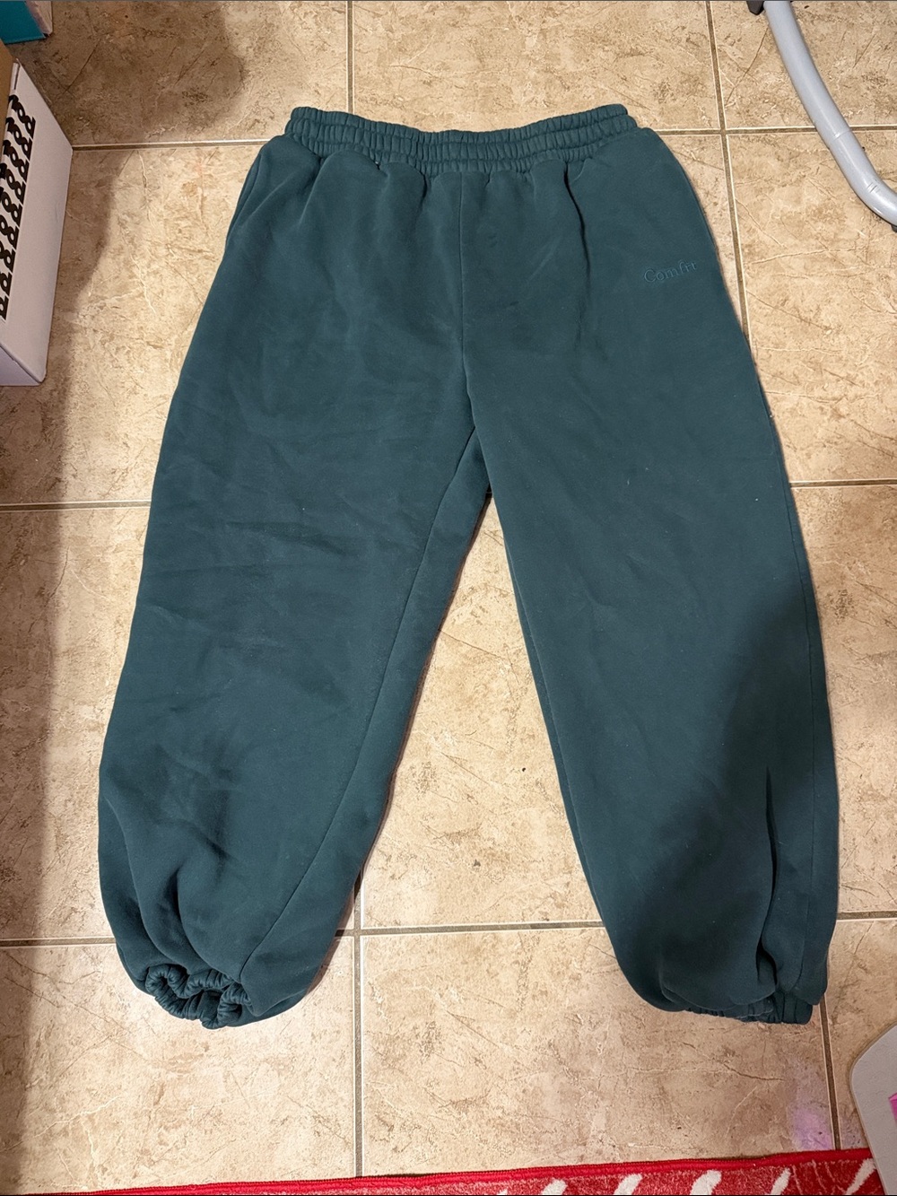 Comfrt deep green sweat pants XXL